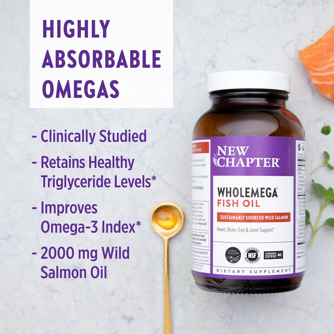 New Chapter Wholemega Fish Oil-N101 Nutrition