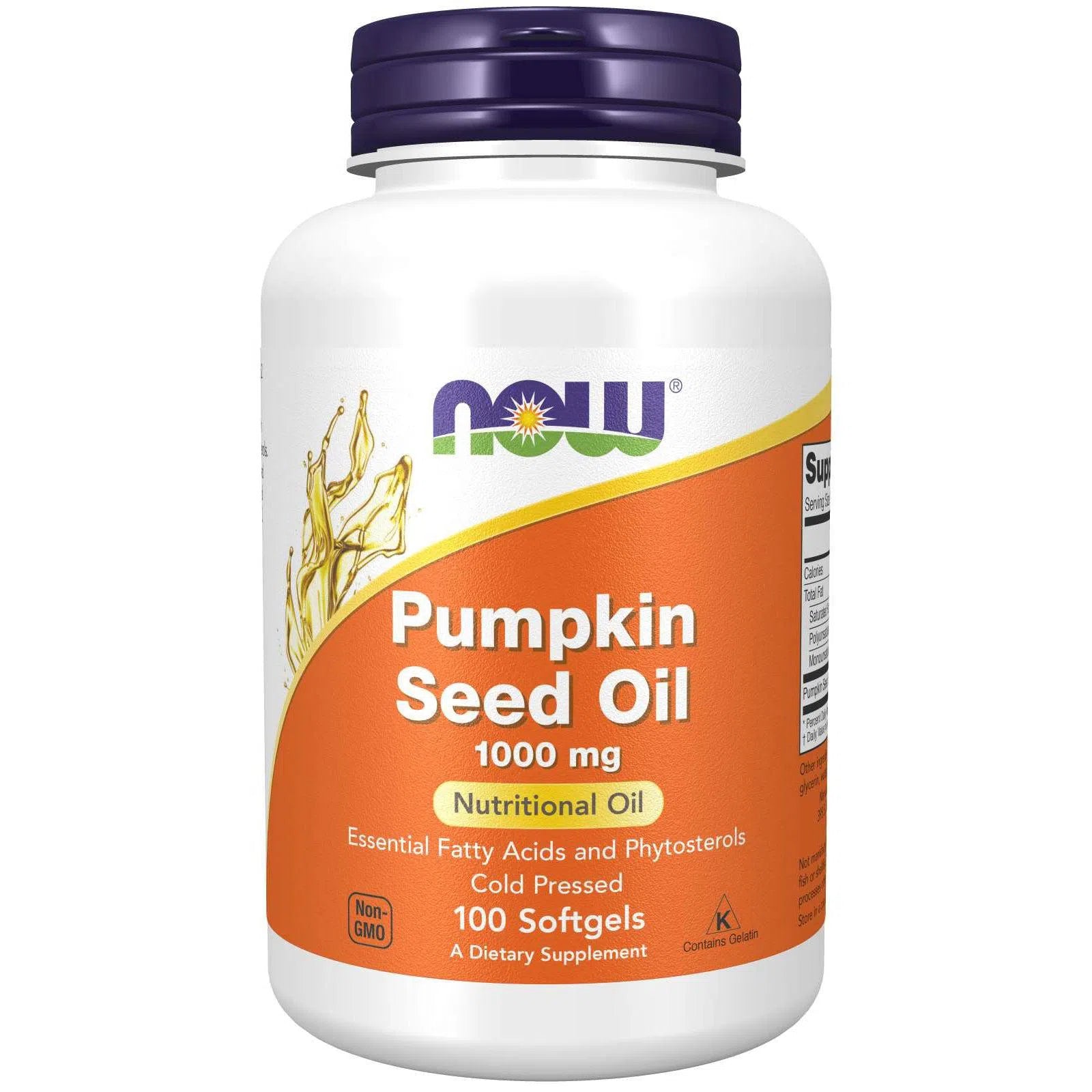 NOW Pumpkin Seed Oil 1000 mg-N101 Nutrition