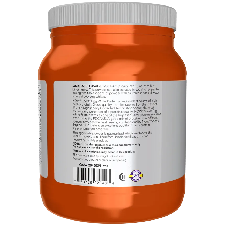 NOW Sports Egg White Protein - Unflavored-N101 Nutrition