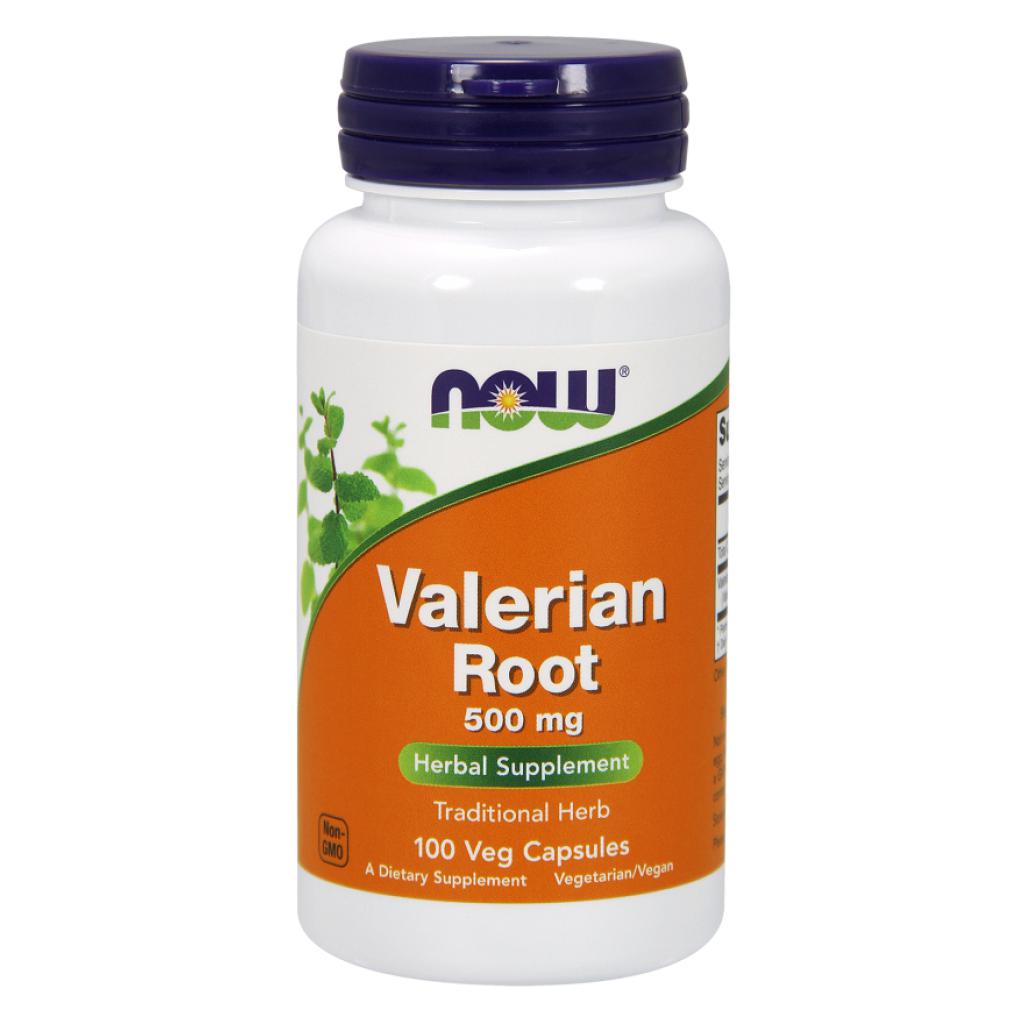 NOW Valerian Root 500 mg-100 veg capsules-N101 Nutrition