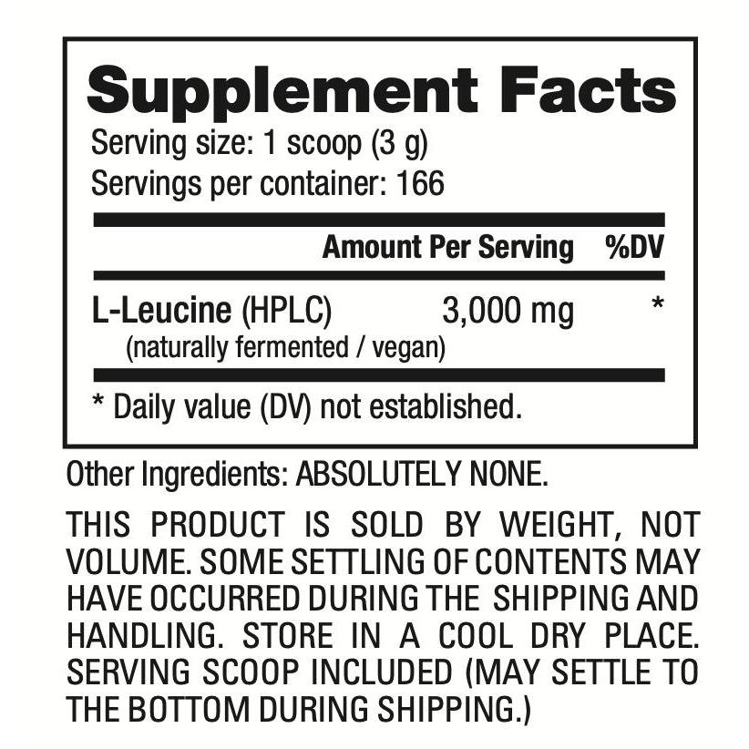 NutraBio L-Leucine Powder-N101 Nutrition