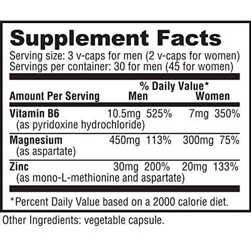 NutraBio ZMA-N101 Nutrition