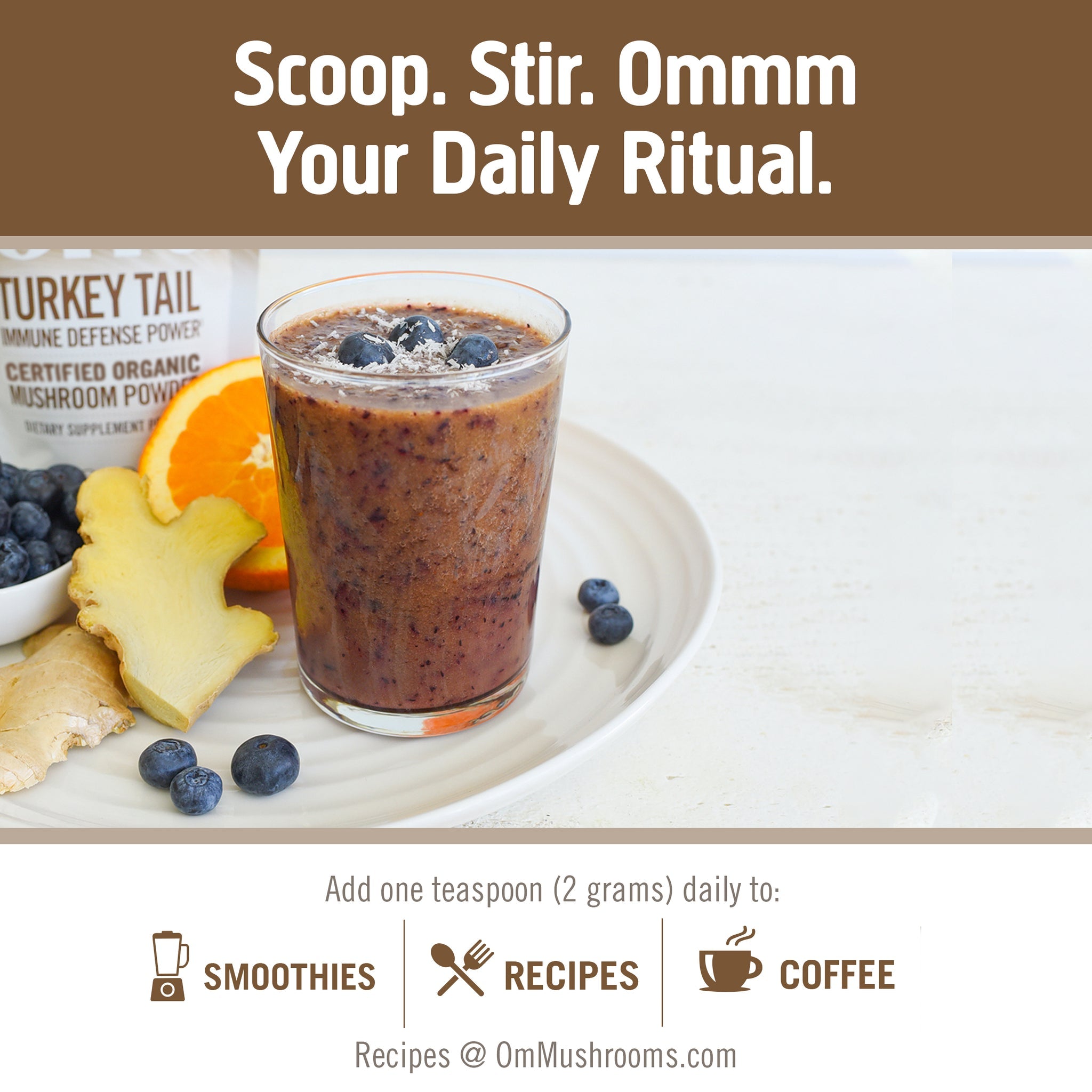 OM Turkey Tail Mushroom Powder-N101 Nutrition