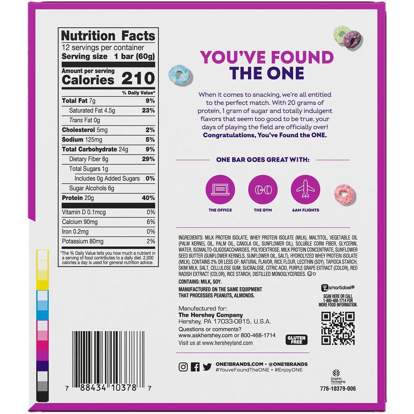 One Brands ONE Bars-N101 Nutrition