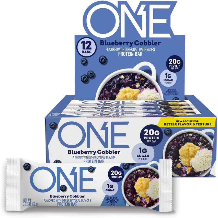 One Brands ONE Bars-Box (12 bars)-Blueberry Cobbler-N101 Nutrition
