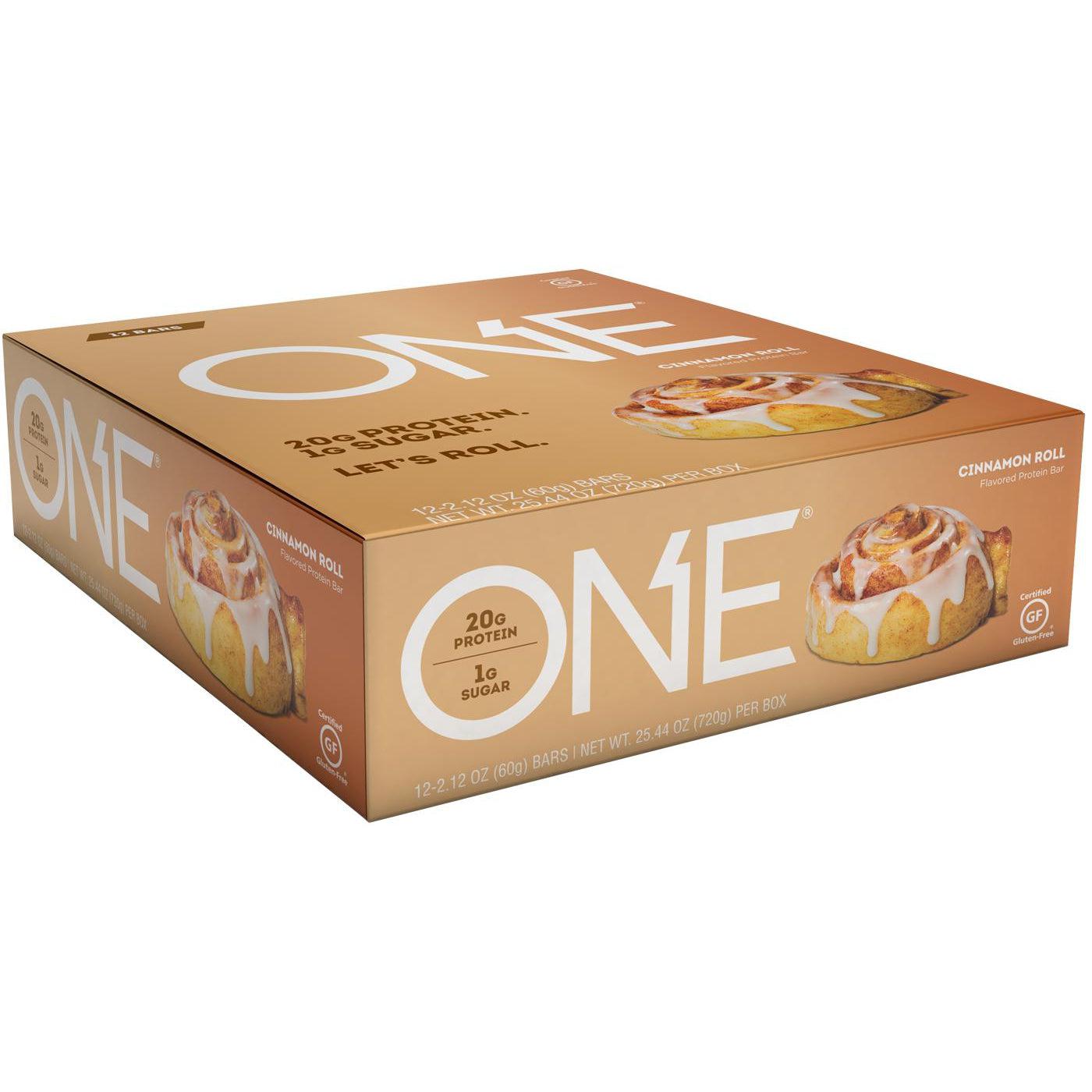One Brands ONE Bars-Box (12 bars)-Cinnamon Roll-N101 Nutrition