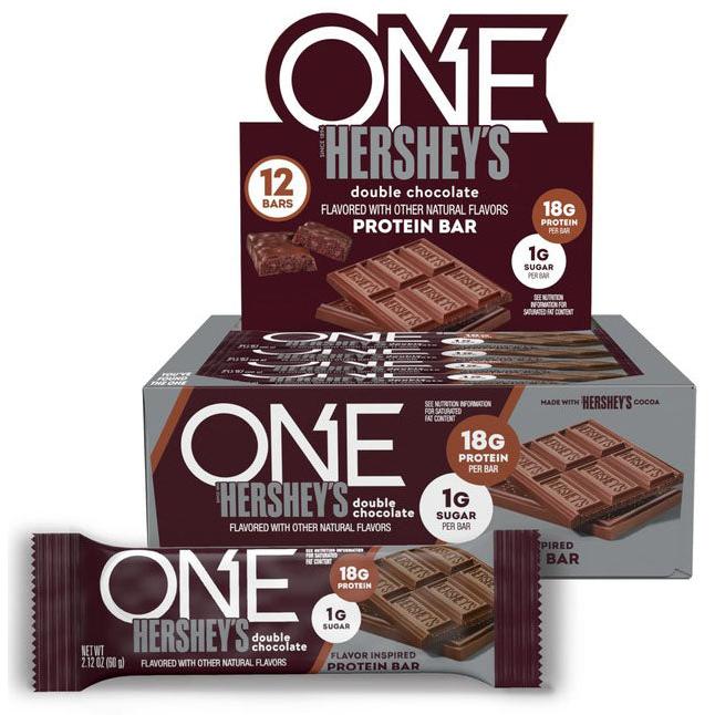 One Brands ONE Bars-Box (12 bars)-HERSHEY'S Double Chocolate-N101 Nutrition