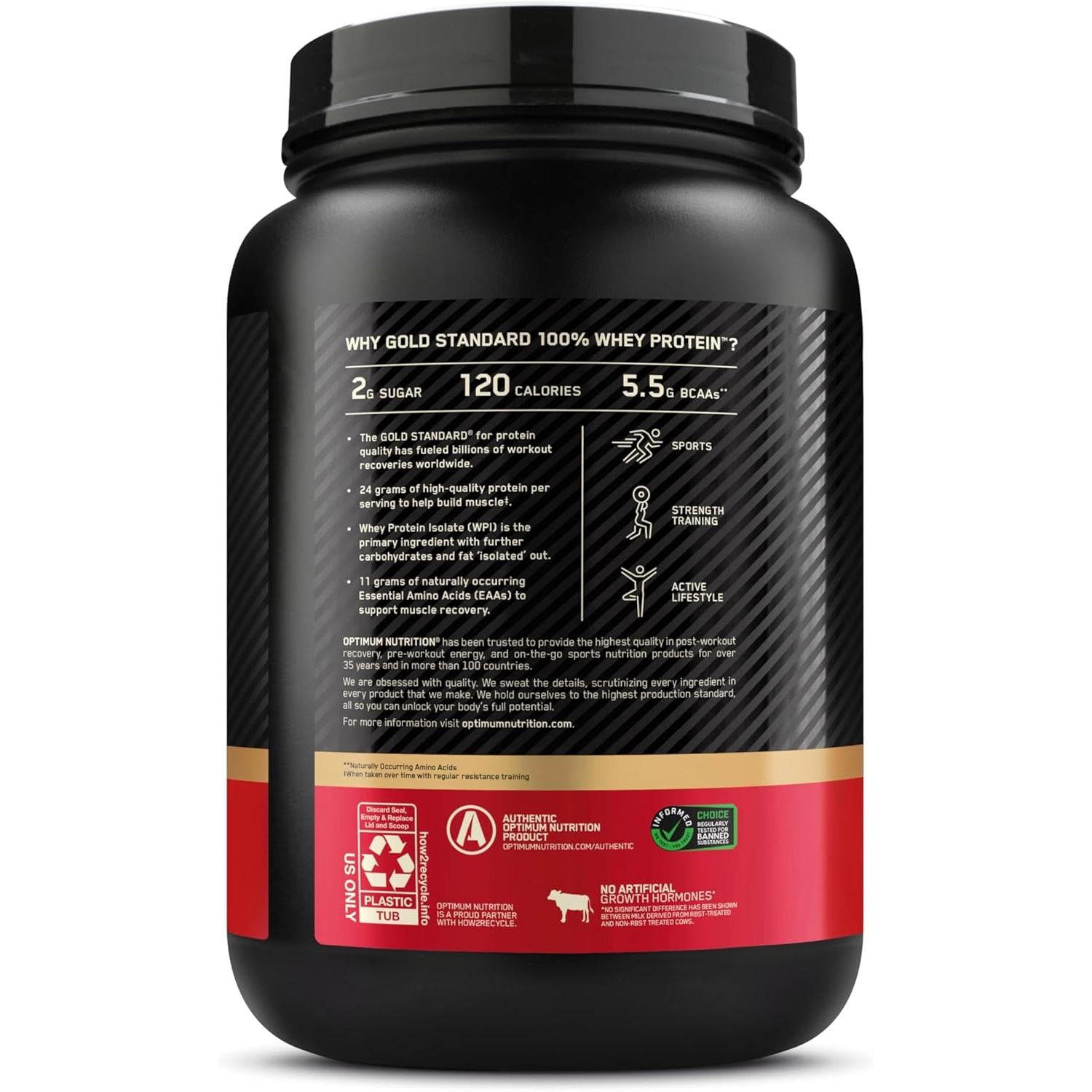 Optimum Nutrition Gold Standard 100% Whey-N101 Nutrition