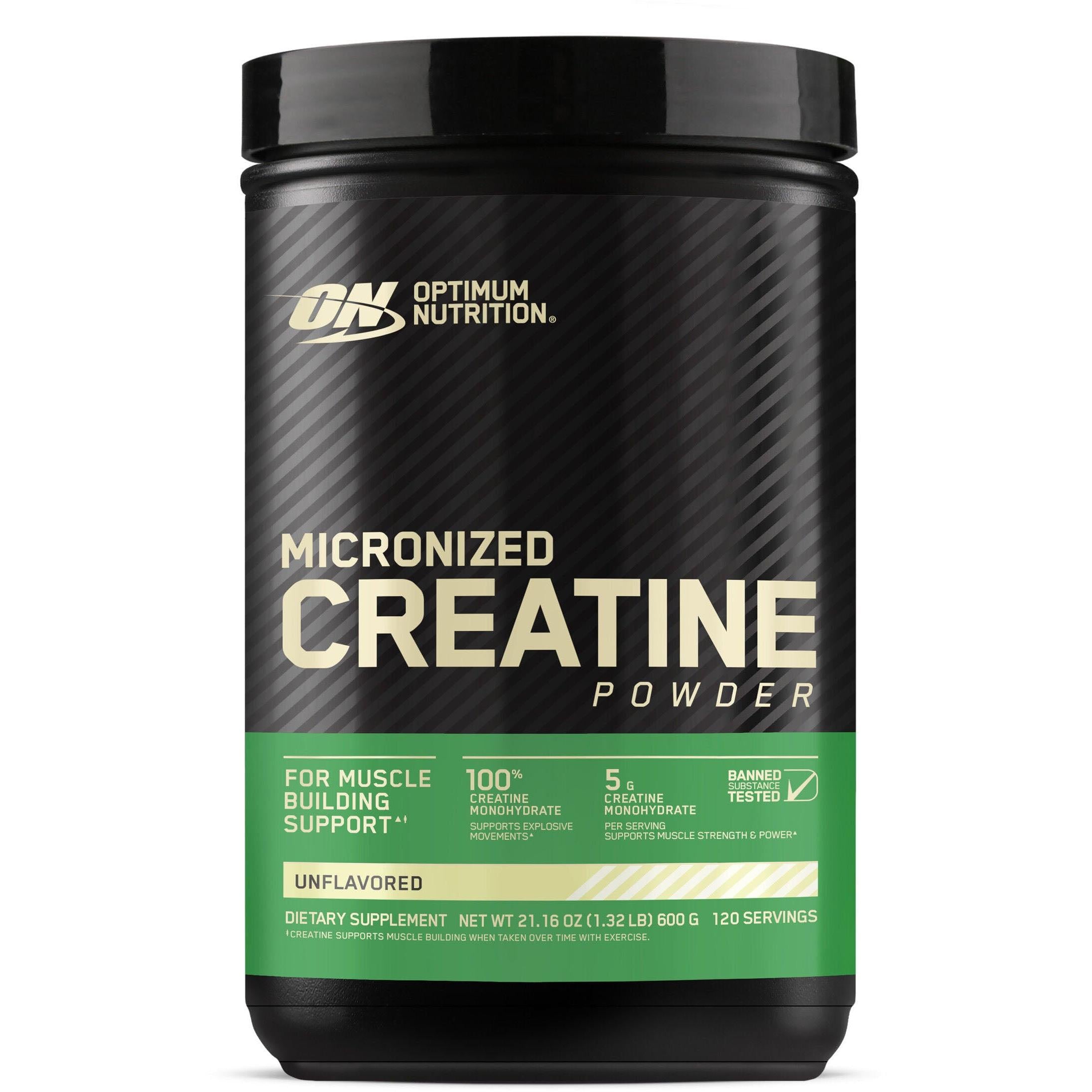 Optimum Nutrition Micronized Creatine Powder - Unflavored-120 servings (600 g)-N101 Nutrition
