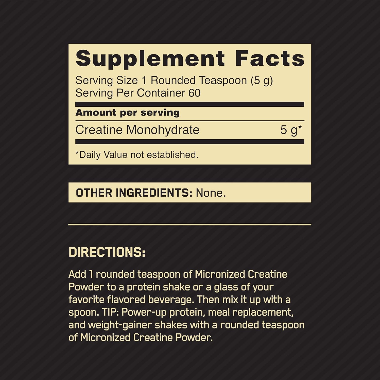 Optimum Nutrition Micronized Creatine Powder - Unflavored-N101 Nutrition