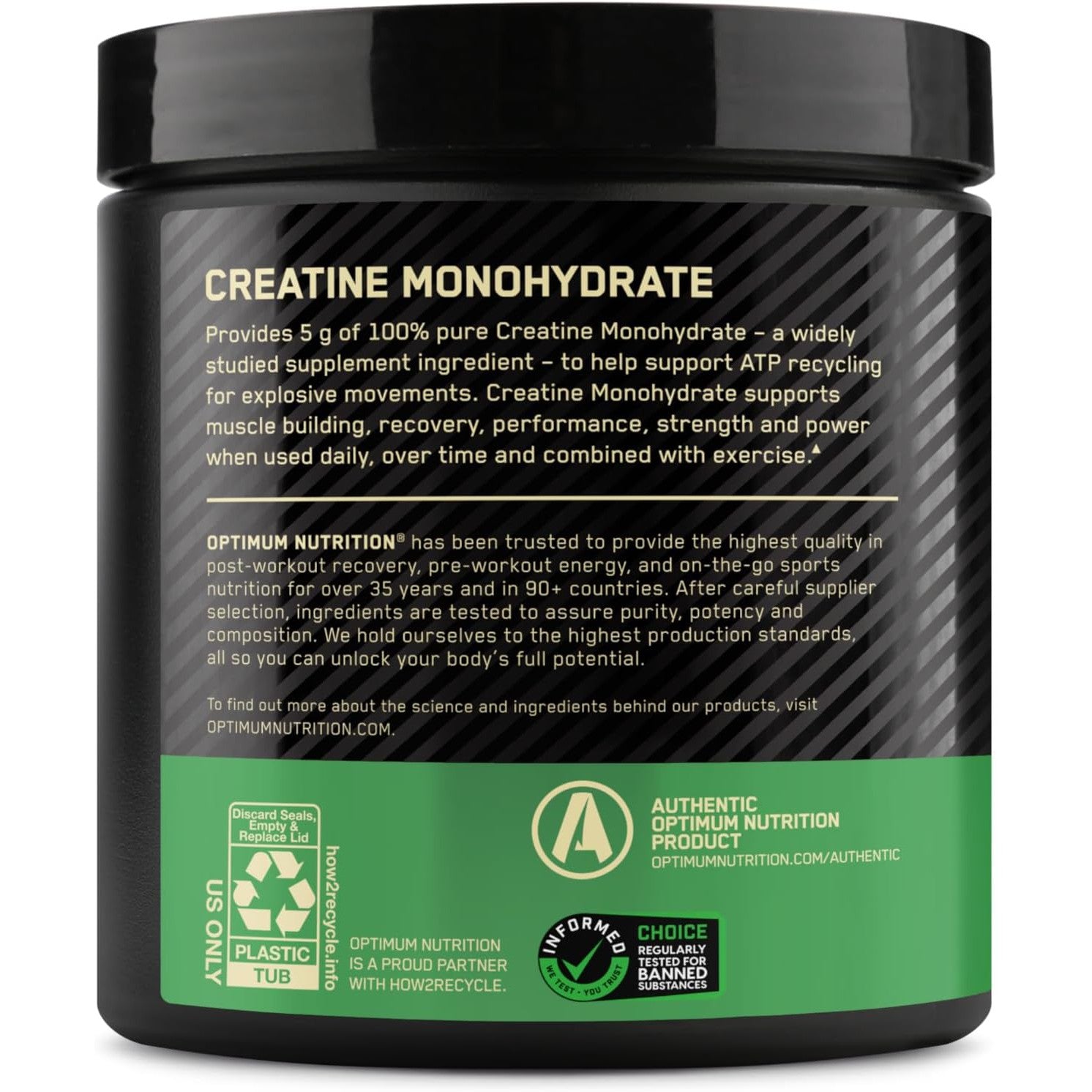 Optimum Nutrition Micronized Creatine Powder - Unflavored-N101 Nutrition