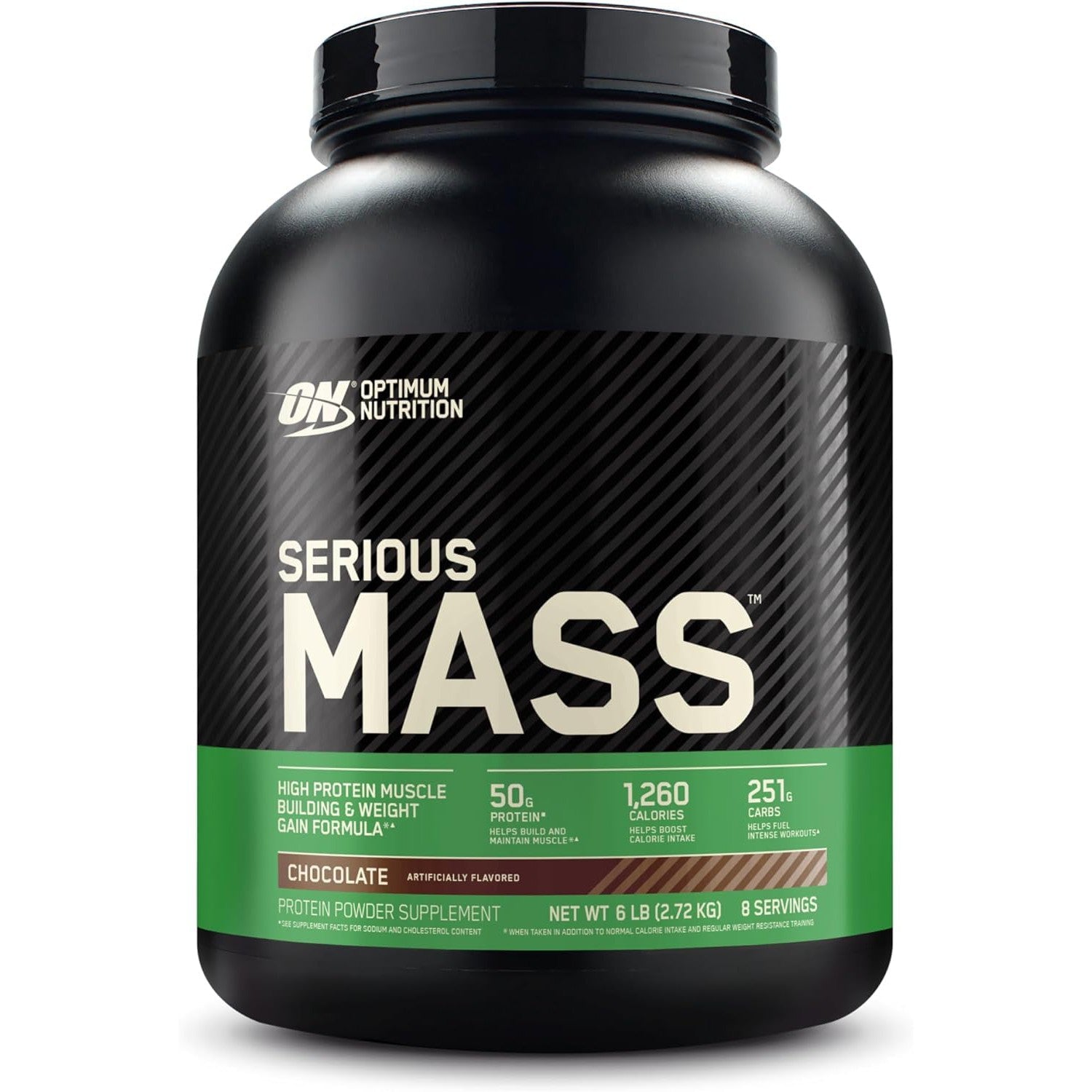 Optimum Nutrition Serious Mass-6 lbs-Chocolate-N101 Nutrition