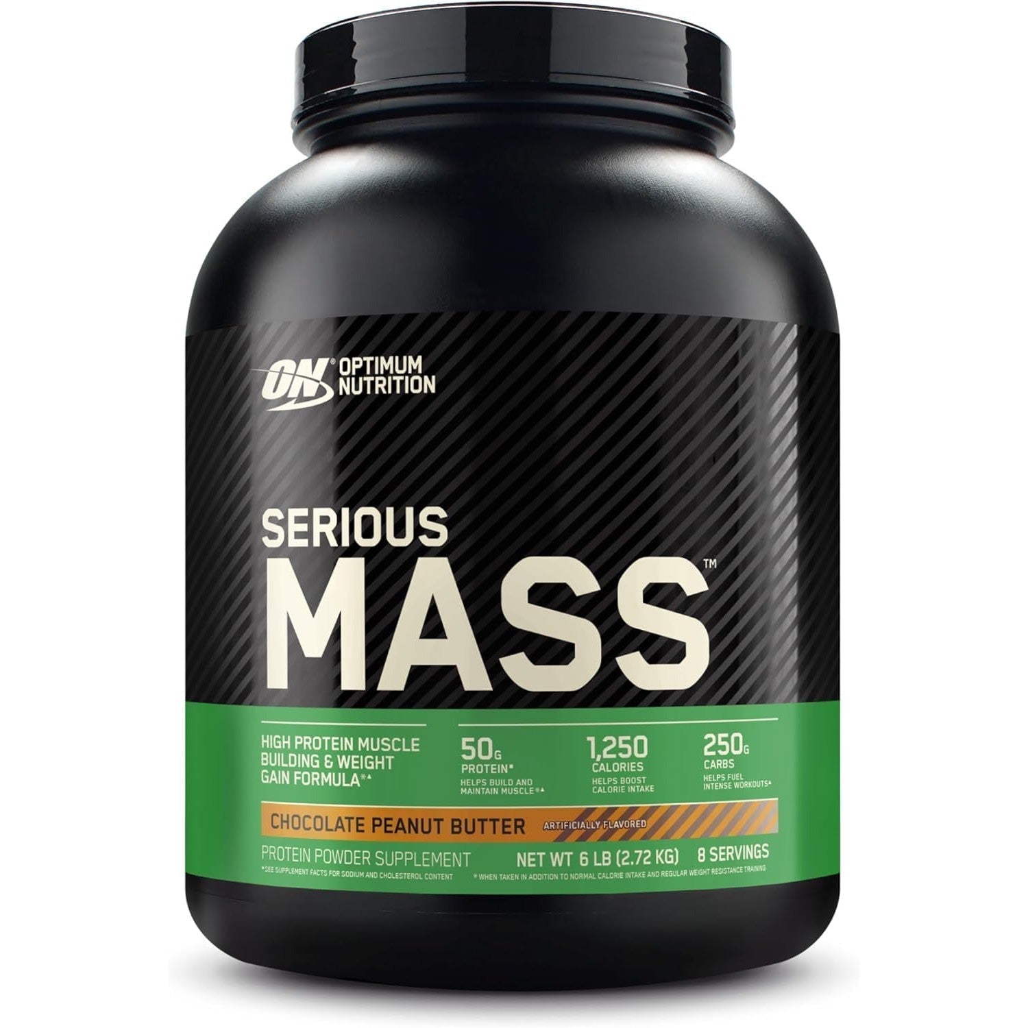 Optimum Nutrition Serious Mass-6 lbs-Chocolate Peanut Butter-N101 Nutrition