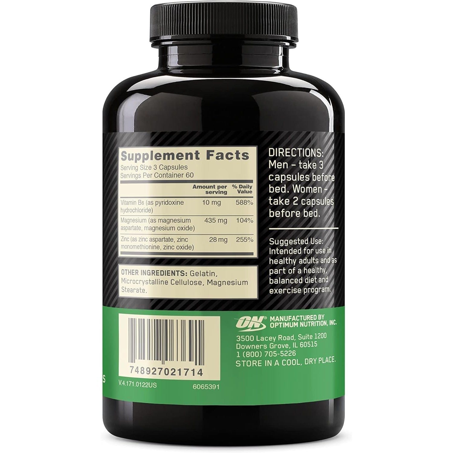 Optimum Nutrition Zinc Magnesium Aspartate-N101 Nutrition