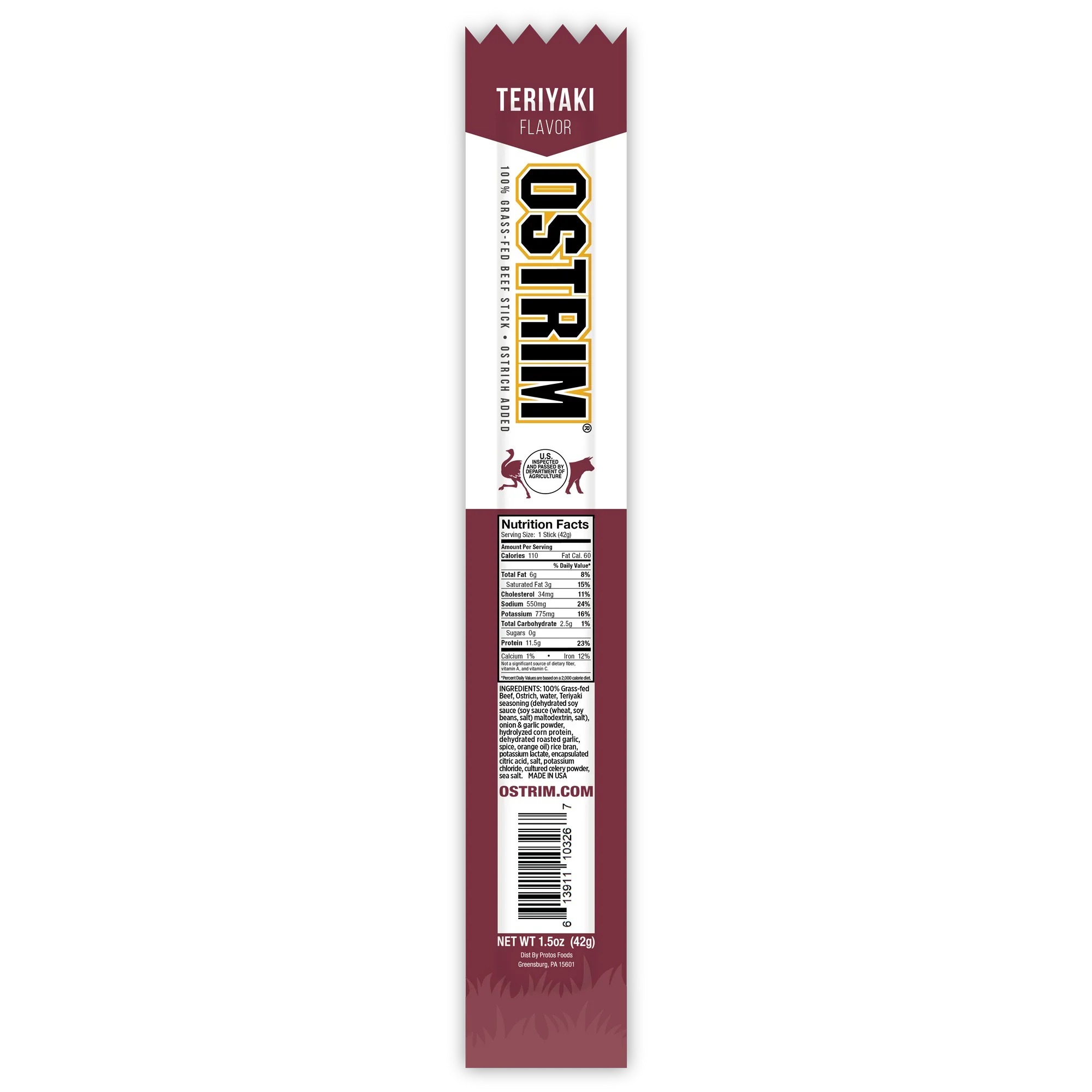 Ostrim Sticks-N101 Nutrition