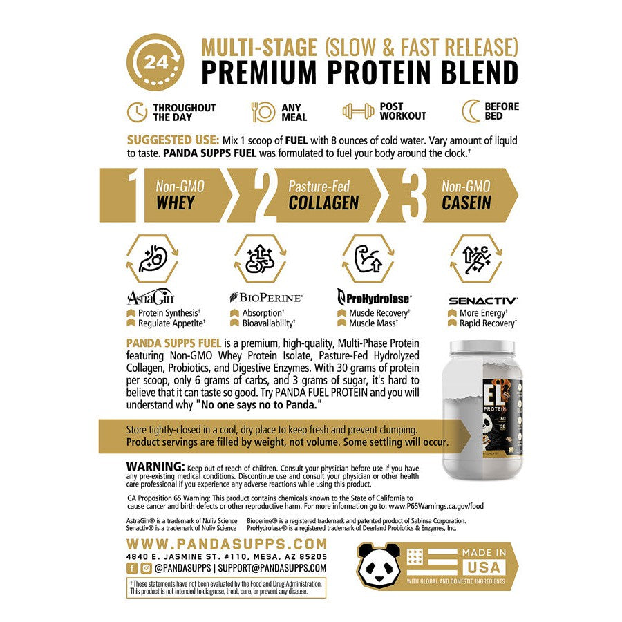 Panda Supps FUEL Premium Protein-N101 Nutrition