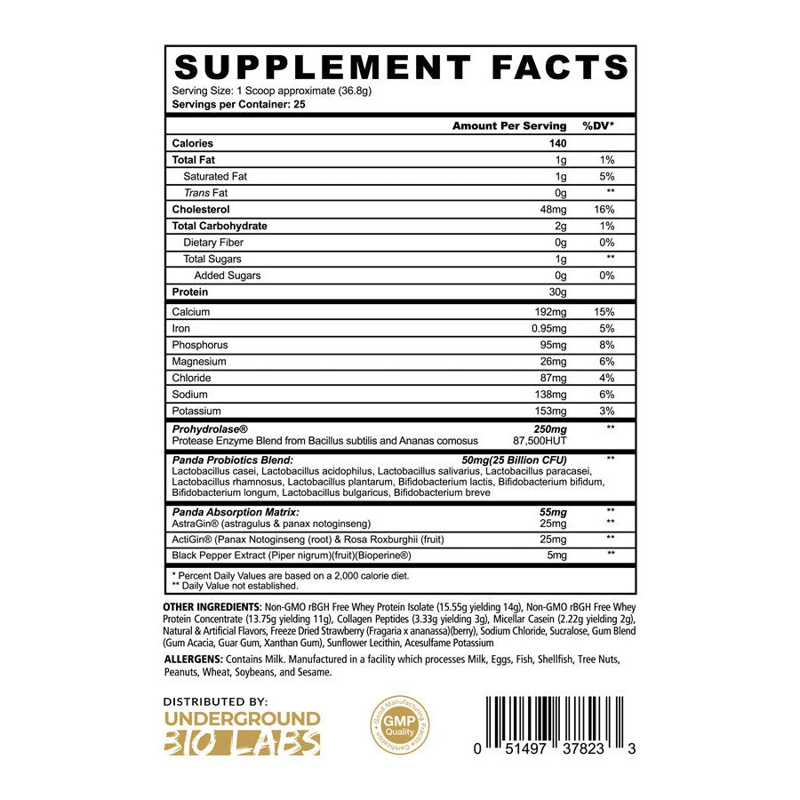 Panda Supps FUEL Premium Protein-N101 Nutrition