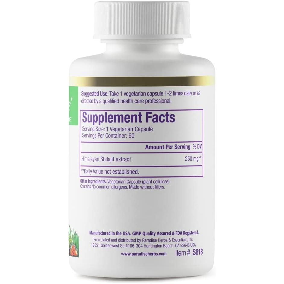 Paradise Shilajit Premium Extract-N101 Nutrition