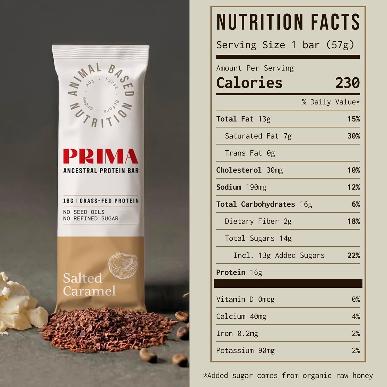 PRIMA Ancestral Protein Bar-N101 Nutrition