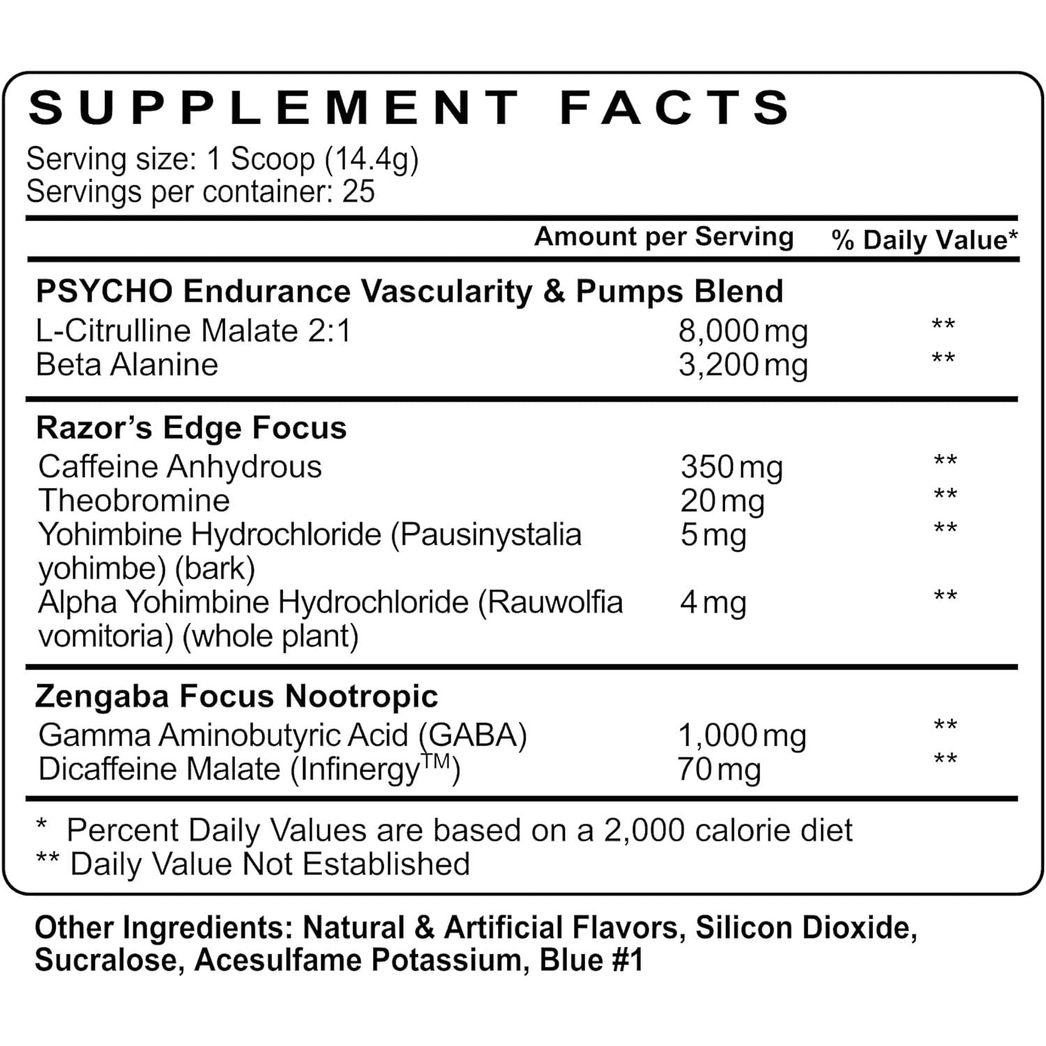 Psycho Pharma Edge of Insanity-N101 Nutrition