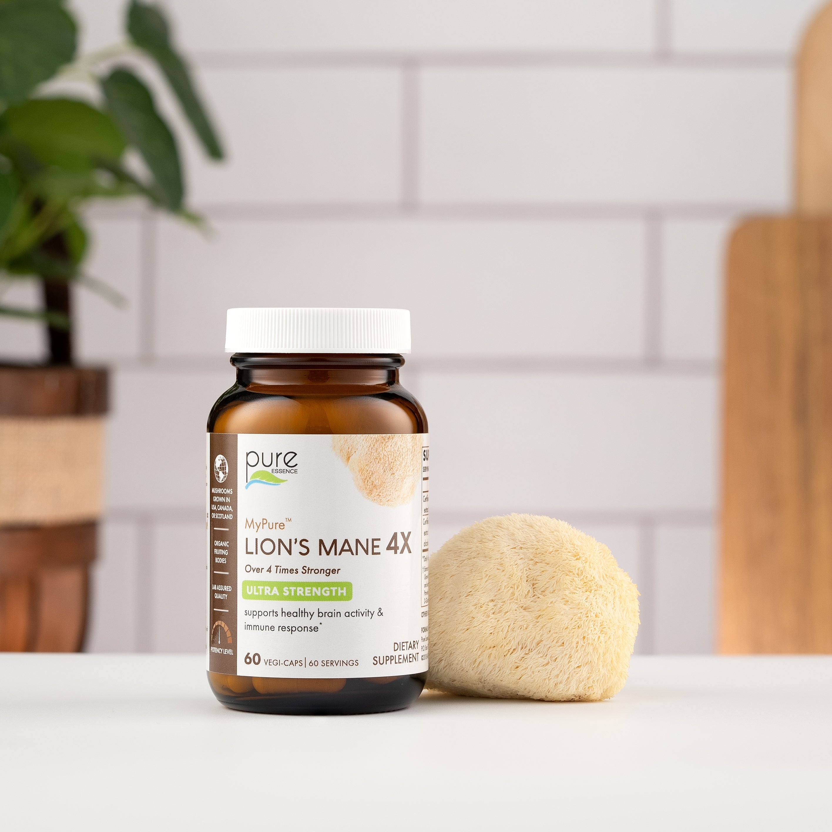 Pure Essence MyPure Lion’s Mane 4X-N101 Nutrition