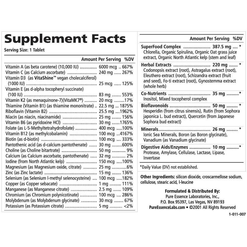 Pure Essence One 'n' Only-N101 Nutrition