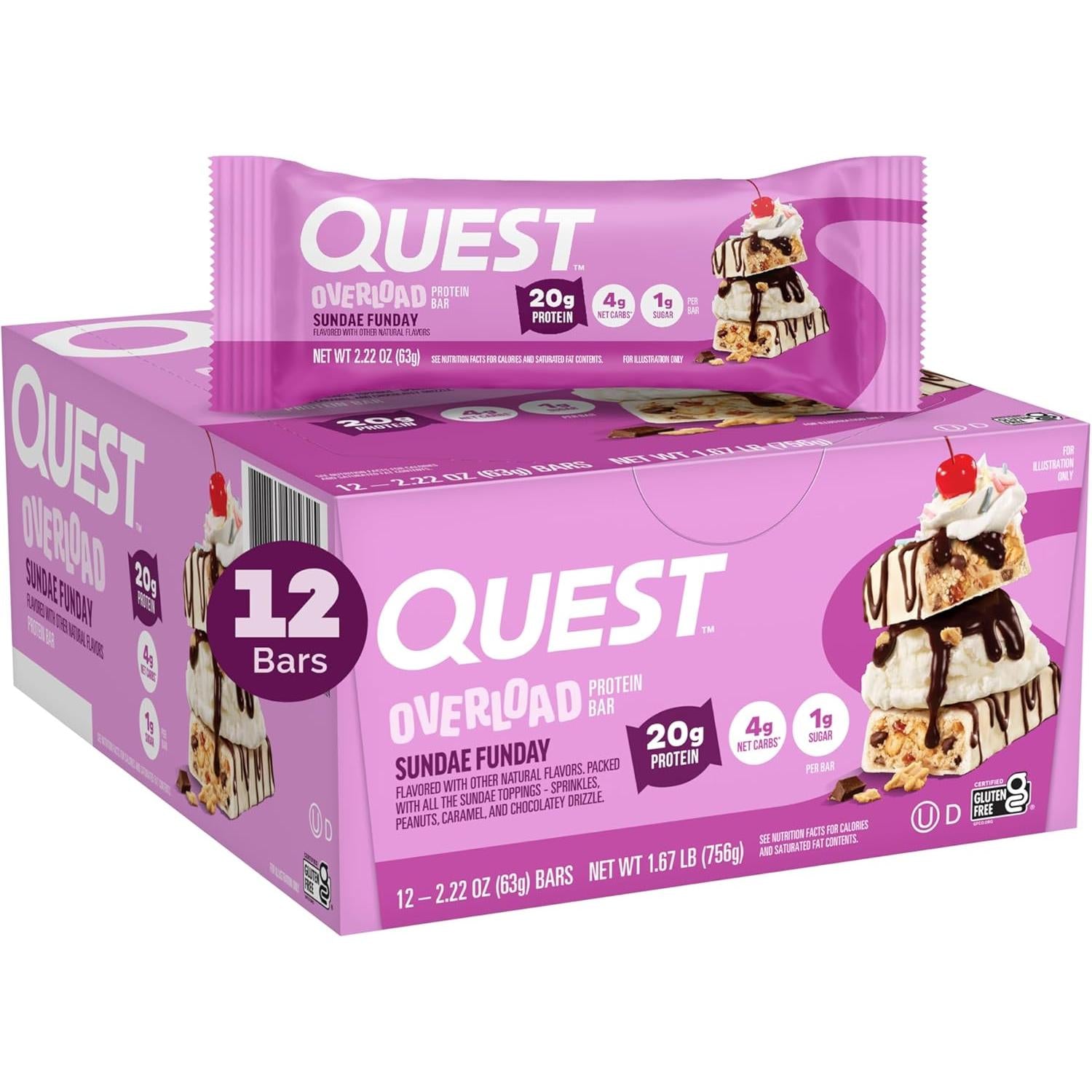Quest OVERLOAD Bars-N101 Nutrition