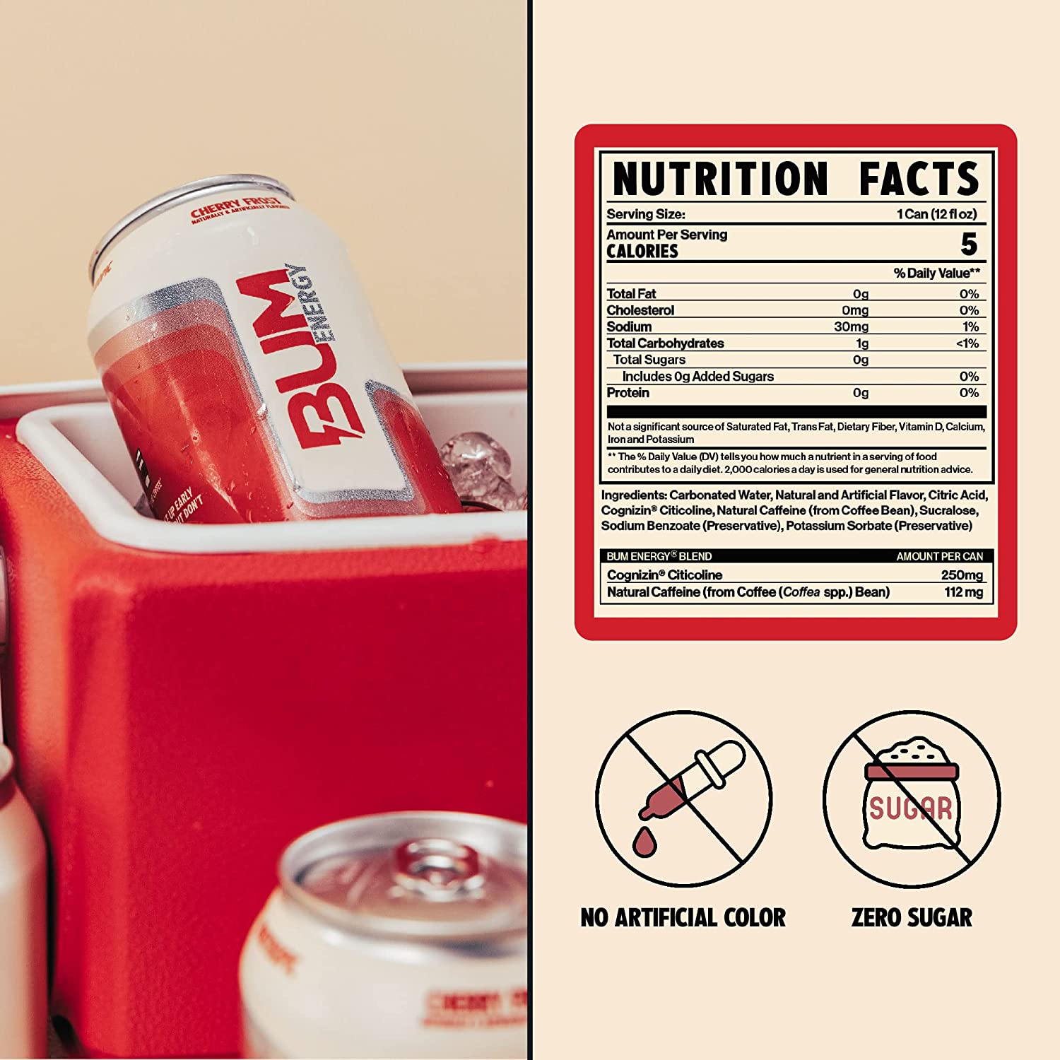 RAW Nutrition BUM Energy Drink-N101 Nutrition