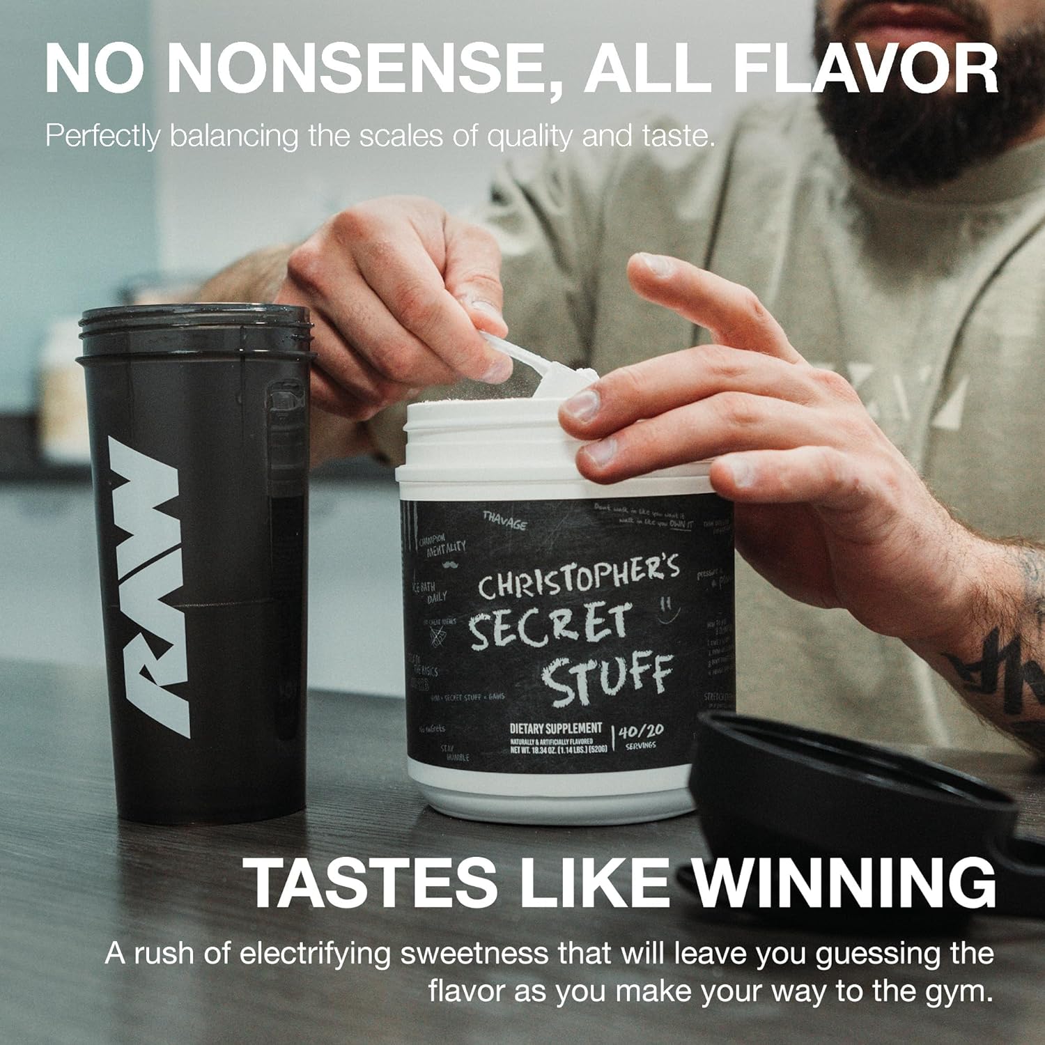 RAW Nutrition CBUM Christopher's Secret Stuff-N101 Nutrition