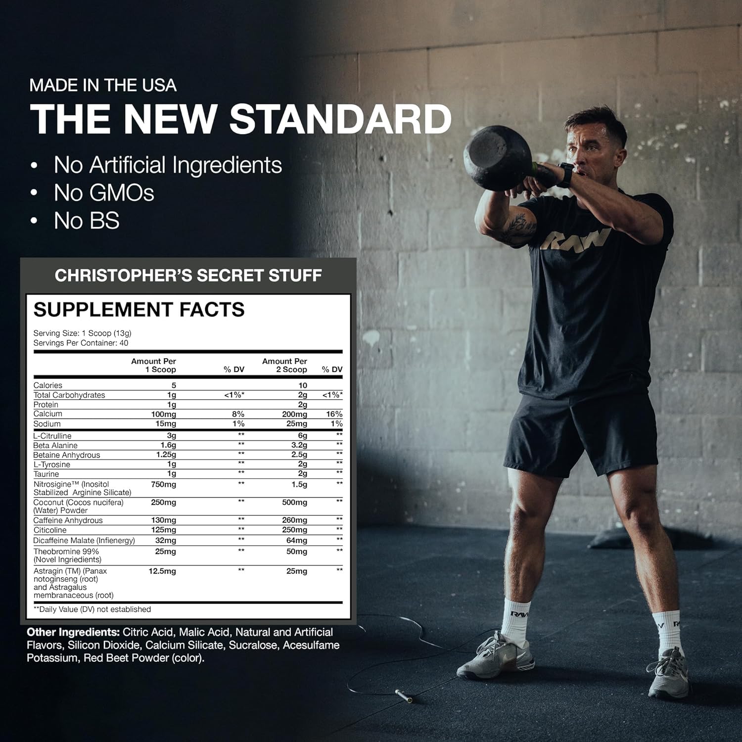 RAW Nutrition CBUM Christopher's Secret Stuff-N101 Nutrition