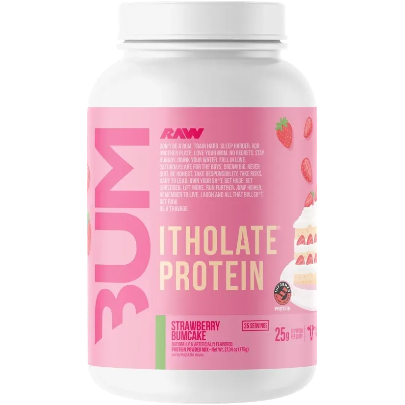RAW Nutrition CBUM Itholate Protein-25 servings-Strawberry Bumcake-N101 Nutrition
