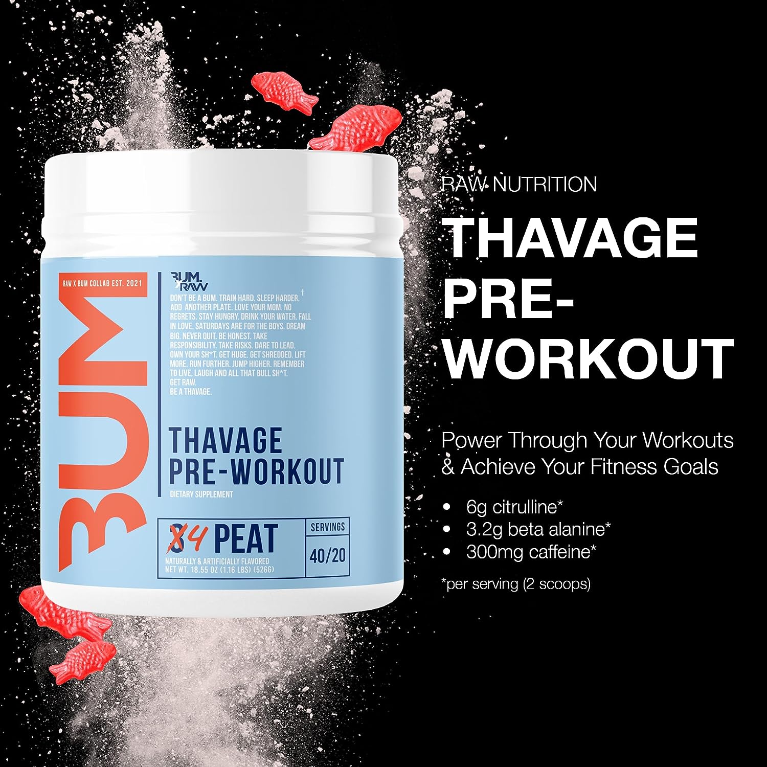 RAW Nutrition CBUM Thavage Pre-Workout-N101 Nutrition