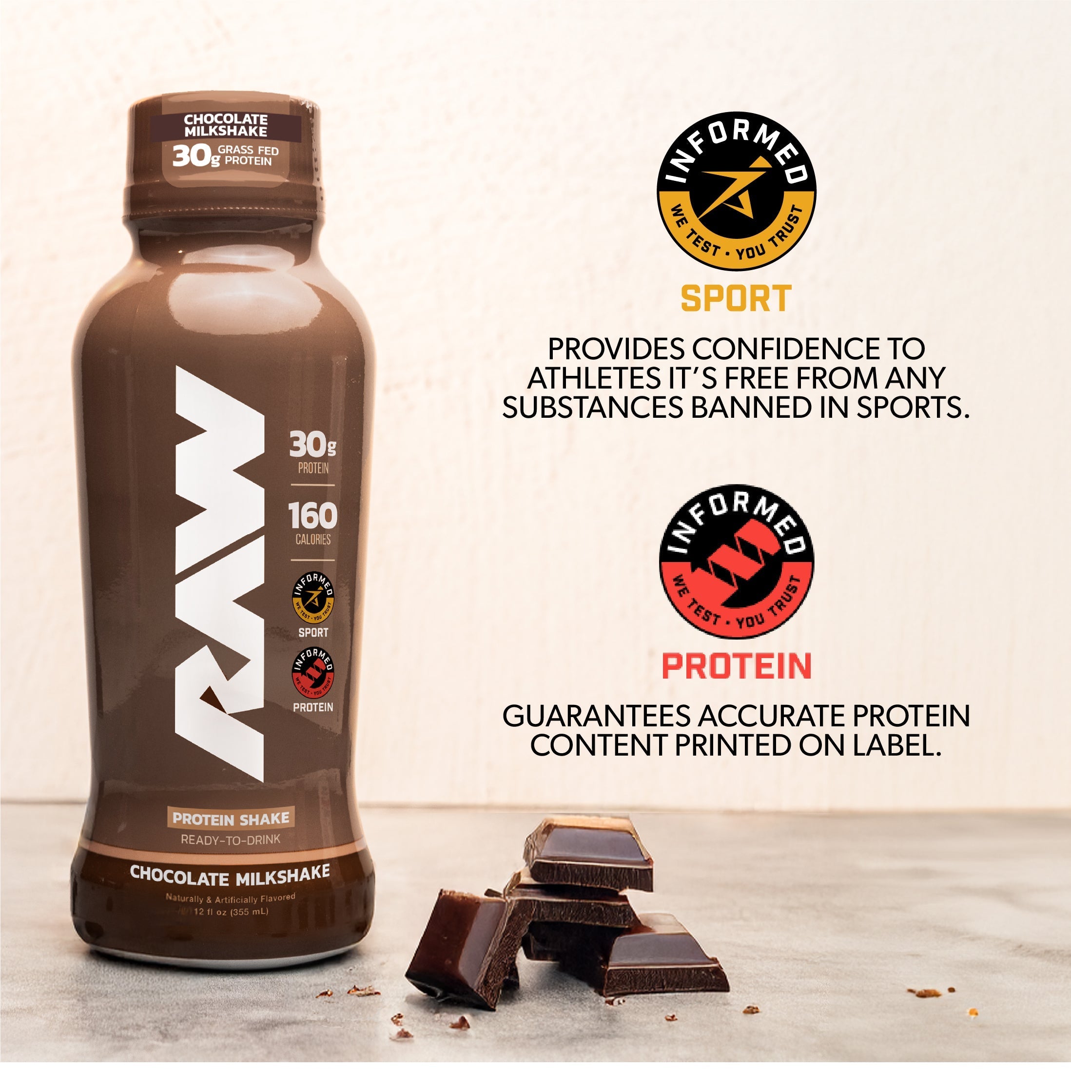 RAW Nutrition Grass-Fed Isolate Protein RTD-N101 Nutrition