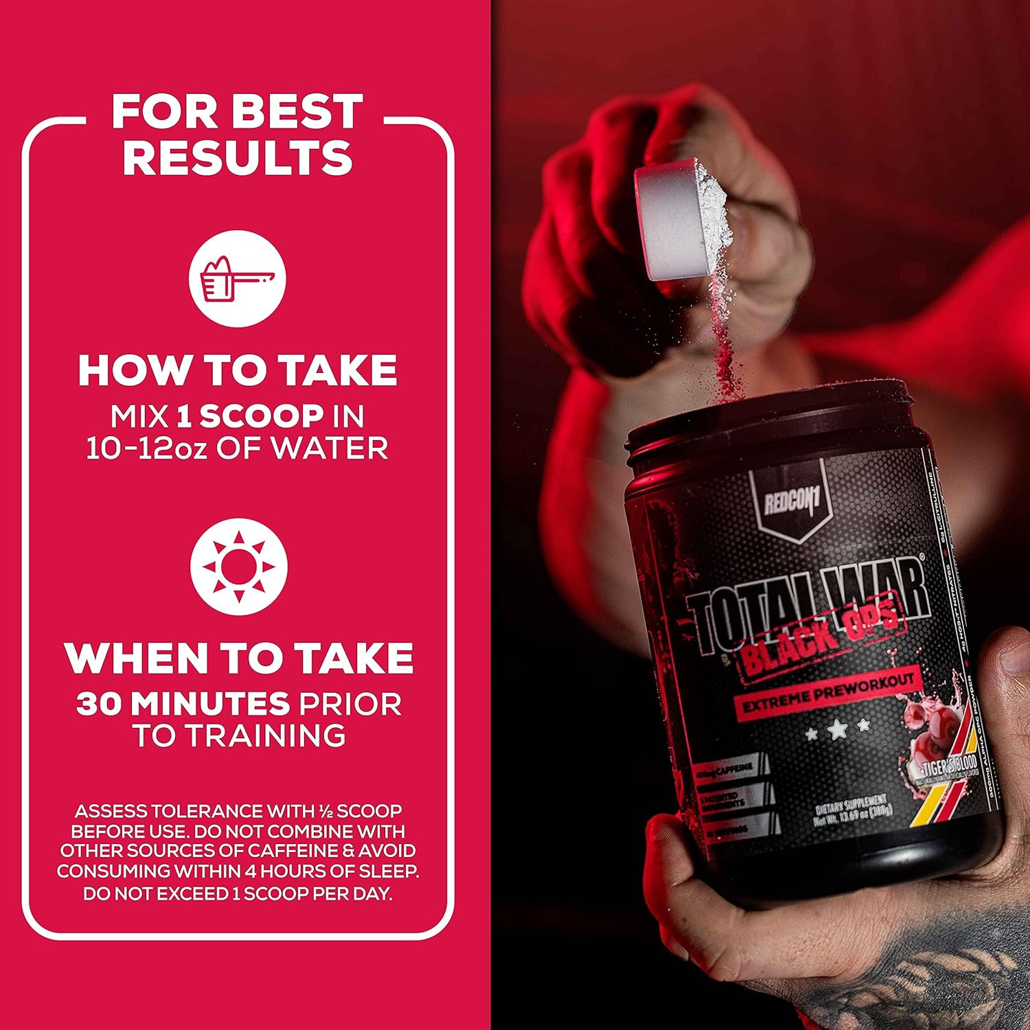 REDCON1 Total War BLACK OPS Extreme Preworkout-N101 Nutrition