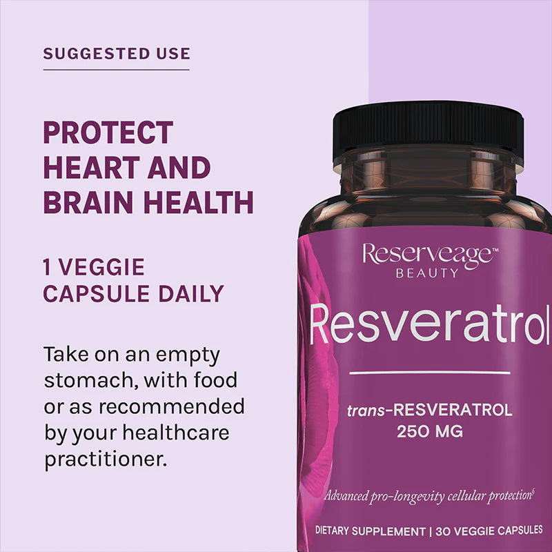 Reserveage Beauty Resveratrol 250 mg-N101 Nutrition