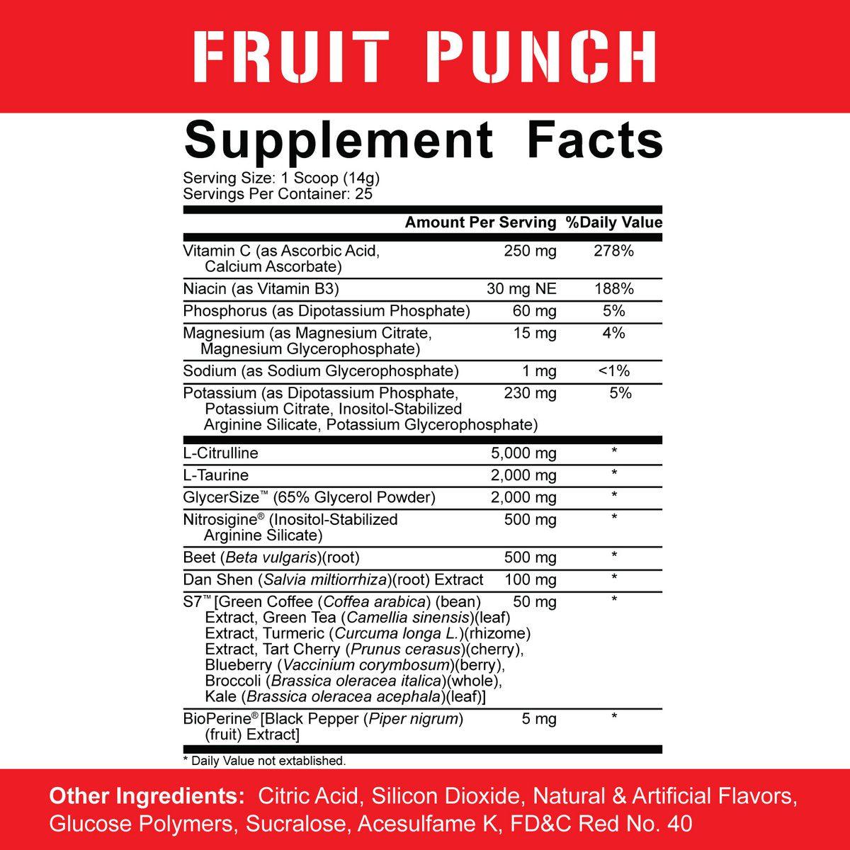 Rich Piana 5% Nutrition Full As F*ck Nitric Oxide Booster-N101 Nutrition