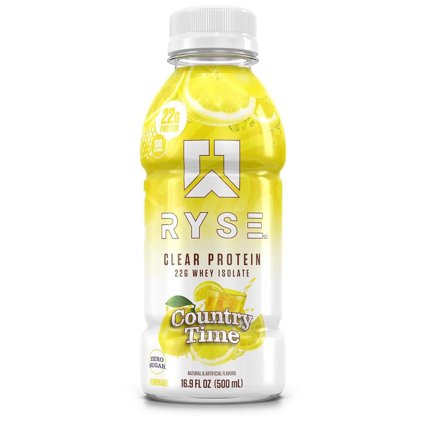 RYSE Clear Whey Protein RTD-Bottle (16.9 fl oz)-Country Time™ Lemonade-N101 Nutrition