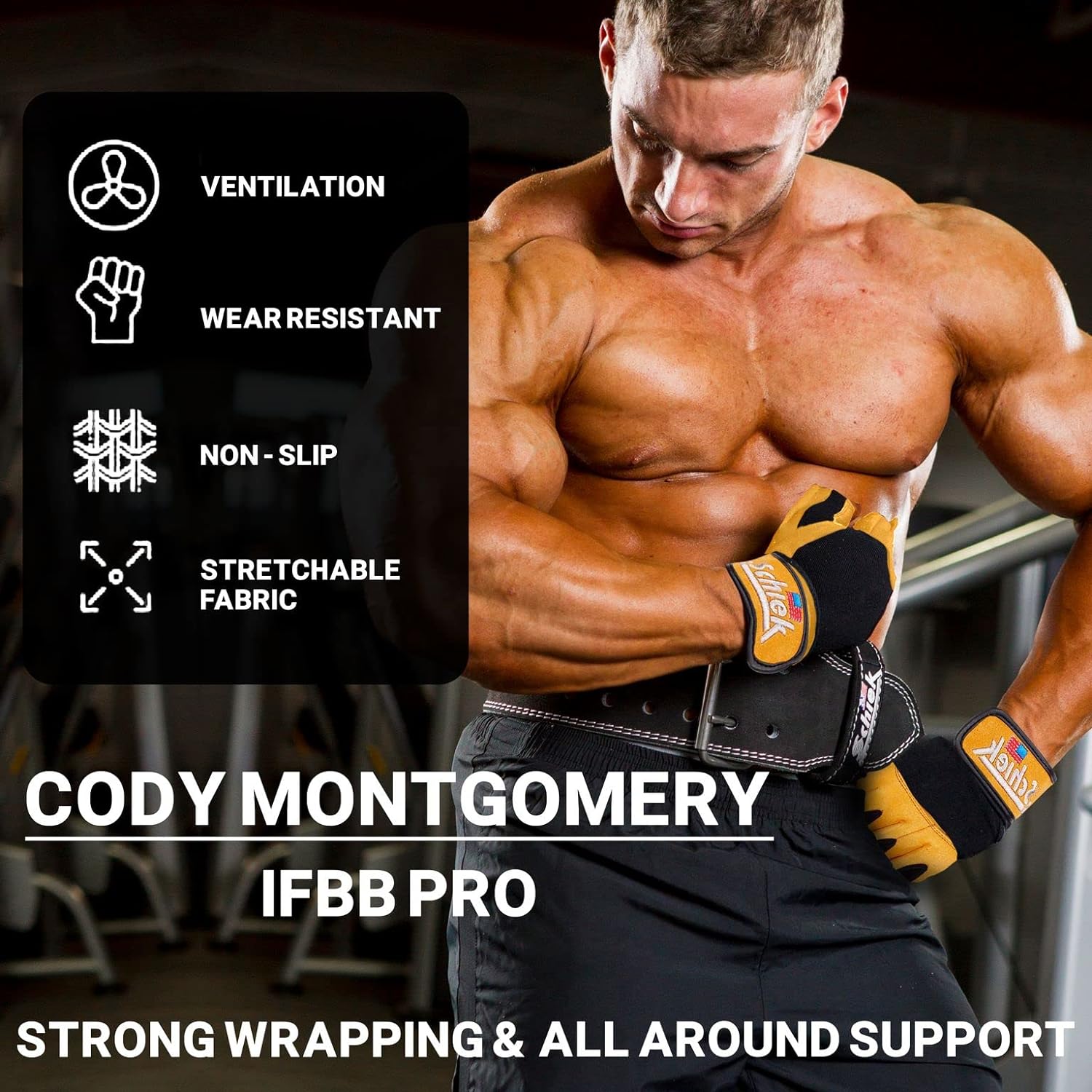 Schiek Sports Model 415 Power Series Lifting Gloves-N101 Nutrition