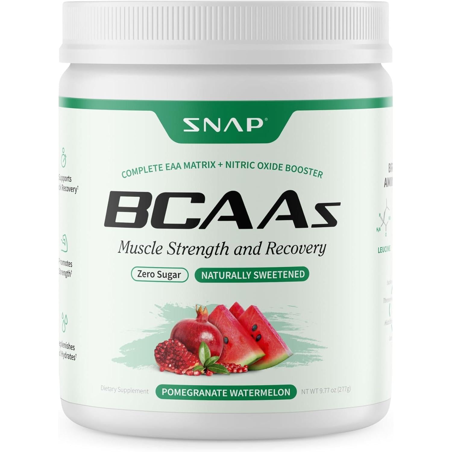 SNAP BCAAs-30 servings-Pomegranate Watermelon-N101 Nutrition