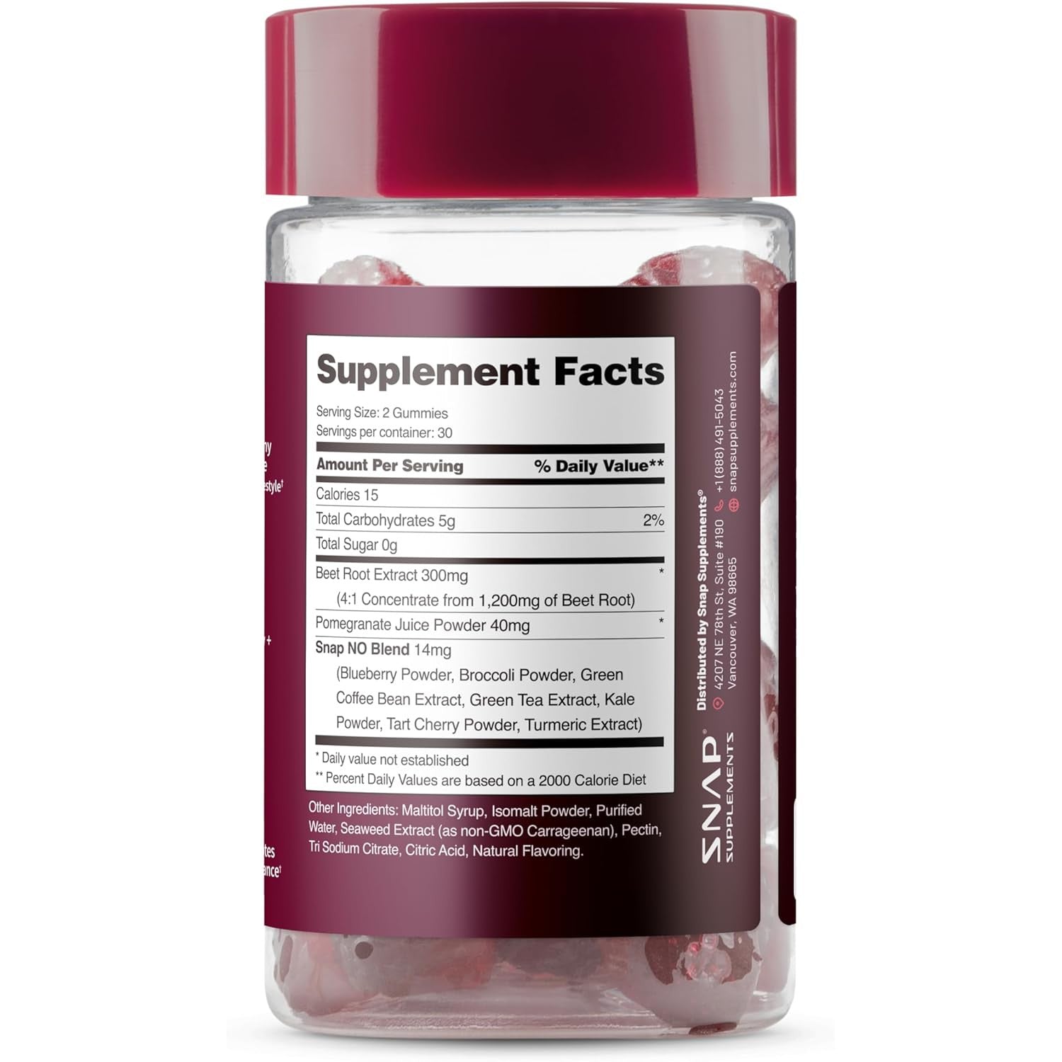 SNAP Heart Beets Gummies-N101 Nutrition