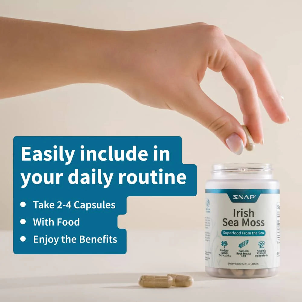 SNAP Irish Sea Moss-N101 Nutrition