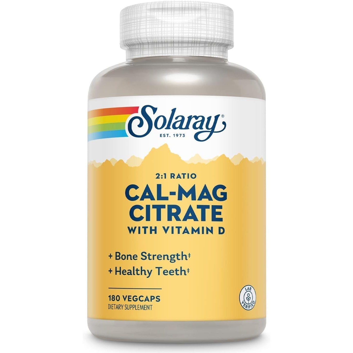 Solaray Cal-Mag Citrate 2:1 Ratio with Vitamin D-N101 Nutrition