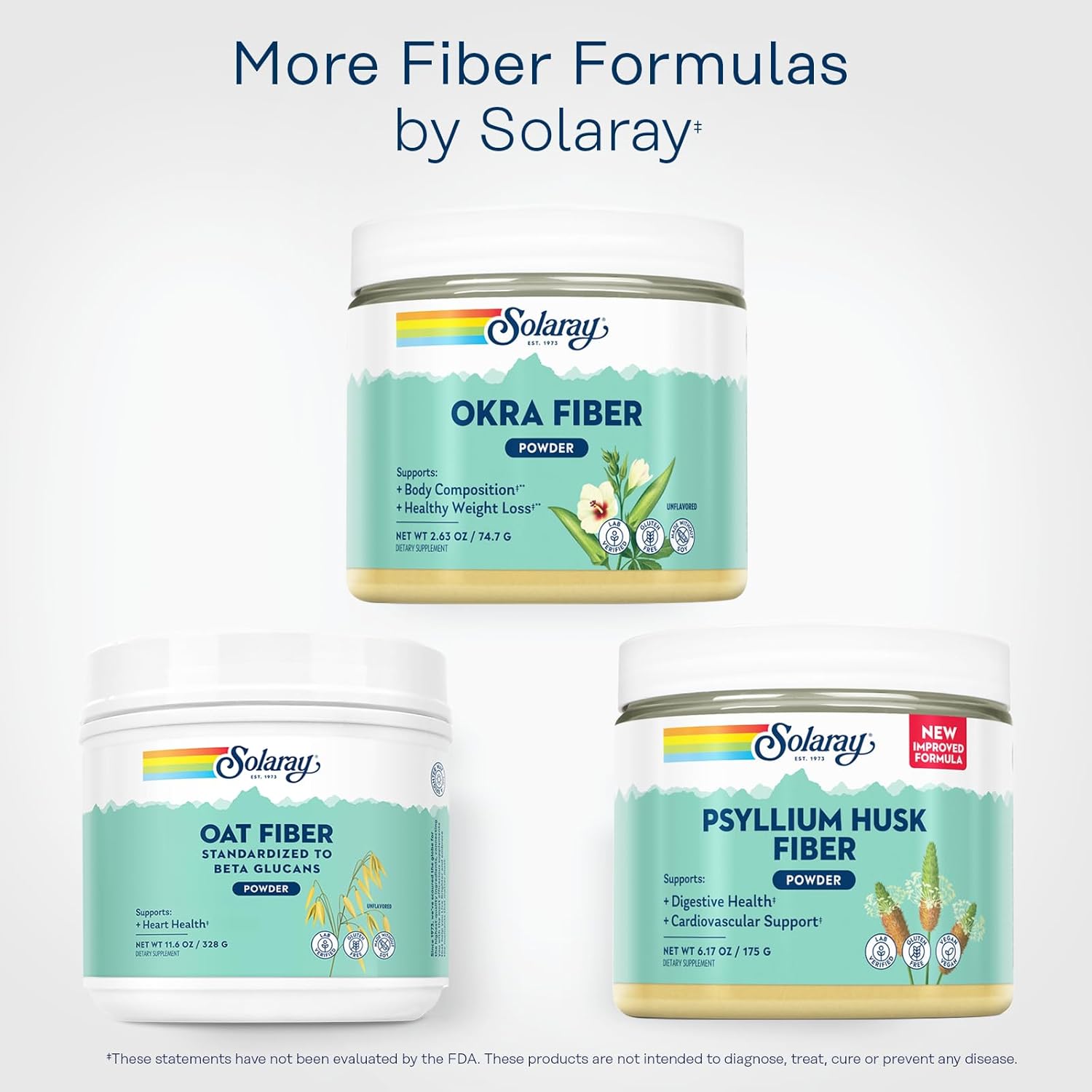 Solaray Okra Fiber-N101 Nutrition