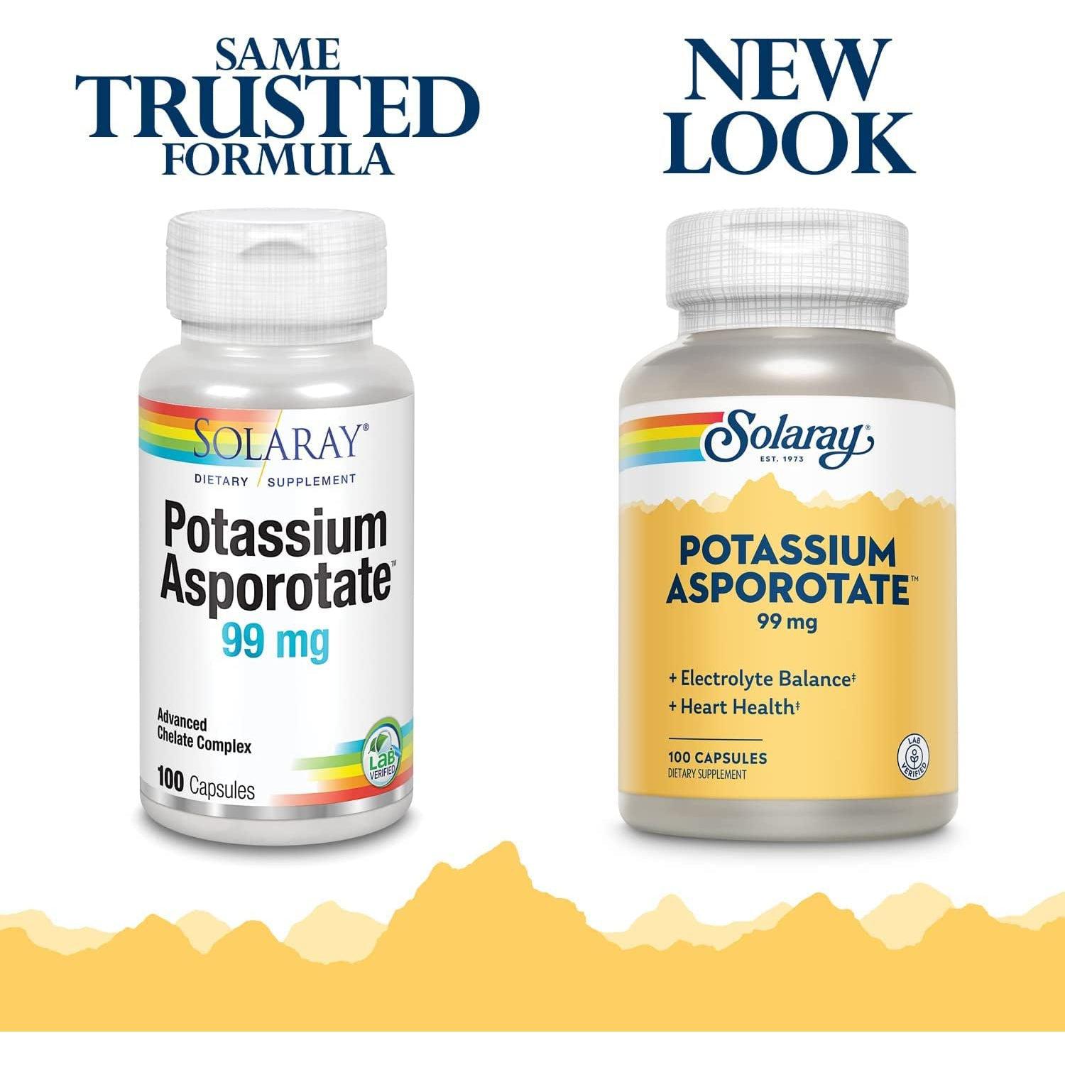 Solaray Potassium Asporotate 99 mg-N101 Nutrition