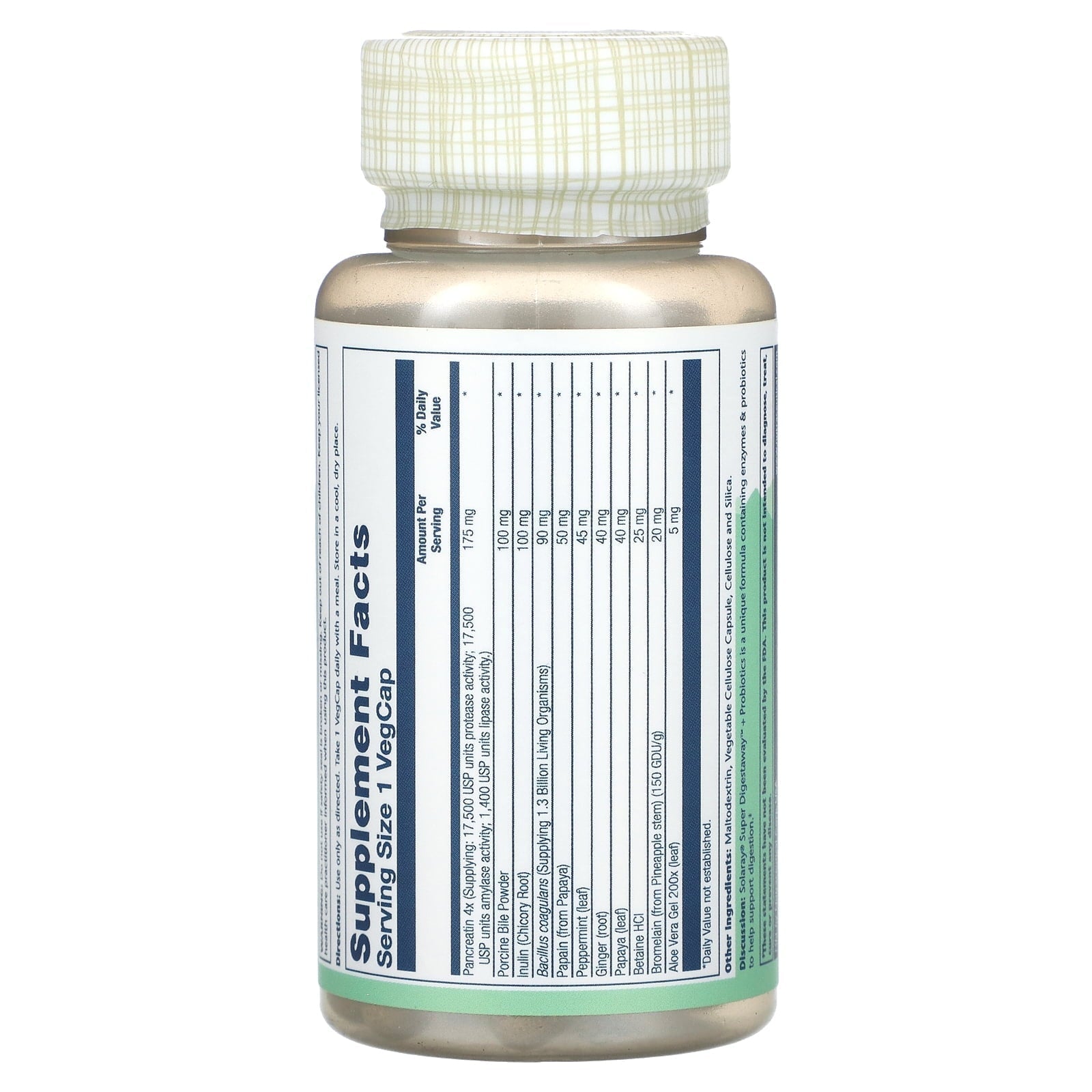 Solaray Super Digestaway + Probiotics-N101 Nutrition