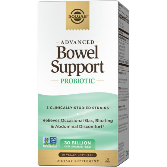 Solgar Advanced Bowel Support Probiotic 30 Billion (EXP 12/2025 - FINAL SALE / NO RETURNS)-30 vegan capsules-N101 Nutrition
