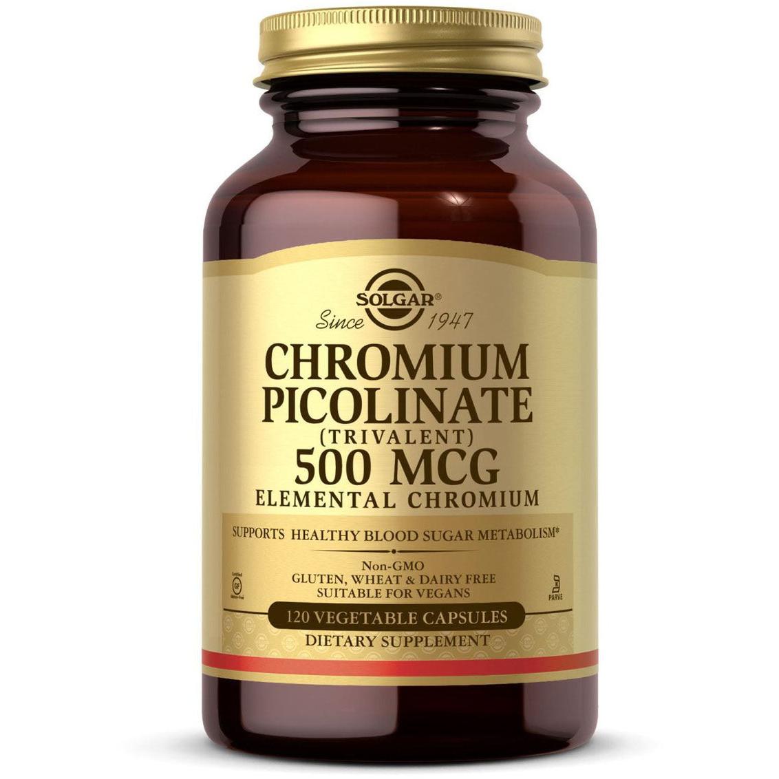 Solgar Chromium Picolinate 500 mcg-N101 Nutrition