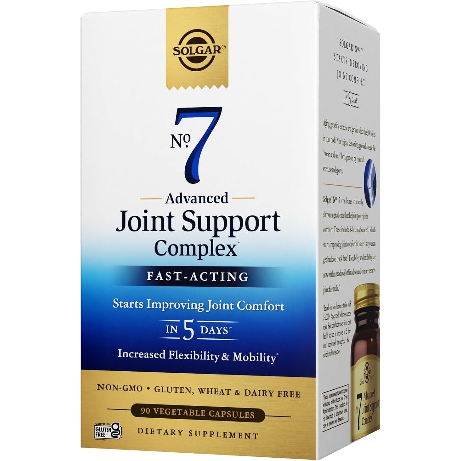 Solgar No. 7 Advanced Joint Support Complex-90 vegetable capsules-N101 Nutrition