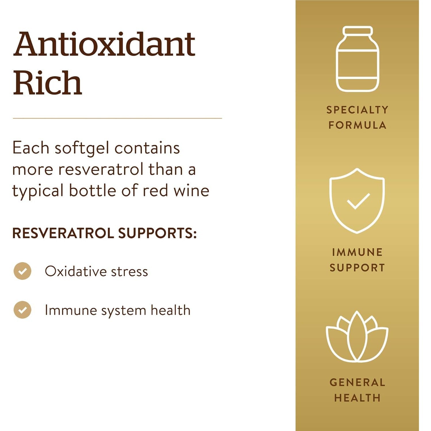 Solgar Resveratrol 250 mg with Red Wine Extract-N101 Nutrition