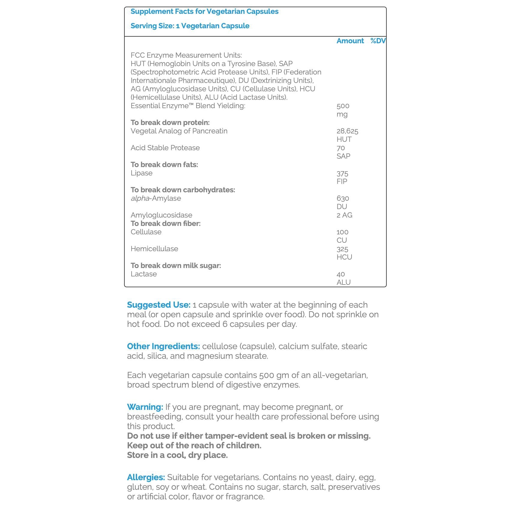 Source Naturals Daily Essential Enzymes (Vegetarian) 500 mg-N101 Nutrition